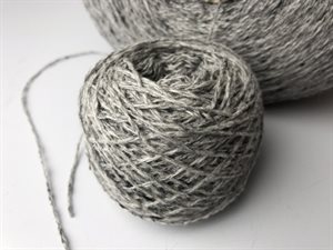 100% cashmere - grå meleret, sælges pr. gram